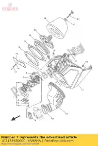 yamaha 1C3135650000 verbinding, carburateur - Onderkant