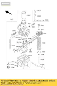 kawasaki 920641110 jet-pilot, # 20 kx60-b1 - Lado inferior