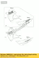 560621749, Kawasaki, patroon, lwr motorkap, l kle500-a kawasaki kle 500 1999 2001, Nieuw