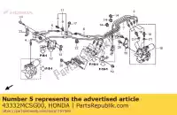 43332MCSG00, Honda, tuyau comp. b, deuxième maître-cylindre de frein honda st 1300 2002 2003 2004 2006 2007 2008 2009 2010, Nouveau