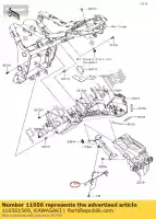 110561569, Kawasaki, beugel, klep, haak ex300adf kawasaki  ninja z 300 2013 2014 2015 2016 2017 2018, Nieuw