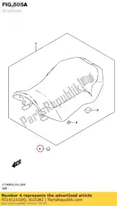 suzuki 4514121G00 cushion,seat mo - Bottom side