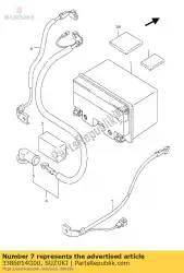 Ici, vous pouvez commander le fil, batterie mi auprès de Suzuki , avec le numéro de pièce 3386014G00: