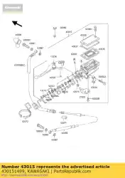 cylinder-assy-master, zx1100-c van Kawasaki, met onderdeel nummer 430151499, bestel je hier online: