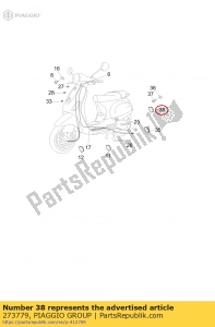 aprilia 273779 schlauchschelle - Unterseite