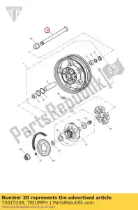 triumph T2015208 wrzeciono tylne ko?o - Dół