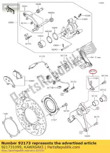 Kawasaki 921731099 morsetto - Il fondo