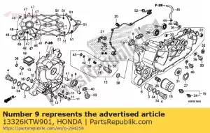 honda 13326KTW901 rolamento e, virabrequim l. lado (azul / azul) (o.s.) - Lado inferior