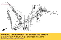 kabel comp. B, gas geven van Honda, met onderdeel nummer 17920MT3000, bestel je hier online: