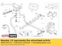 AP8144531, Piaggio Group, Rura aprilia  atlantic 125 200 250 400 2003 2004 2005 2006 2007, Nowy