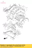 1D7Y215121P0, Yamaha, parafango anteriore assy yamaha xv 1900 2006, Nuovo