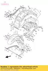 Aqui você pode pedir o conjunto do pára-choque dianteiro em Yamaha , com o número da peça 1D7Y215121P0: