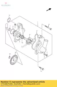 suzuki 1741807G00 anel-o - Lado inferior