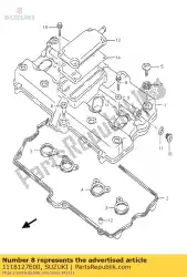 Aqui você pode pedir o parafuso, tampa da cabeça em Suzuki , com o número da peça 1118127E00: