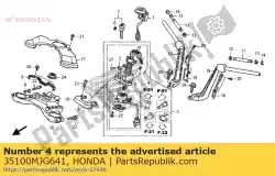 geen beschrijving beschikbaar op dit moment van Honda, met onderdeel nummer 35100MJG641, bestel je hier online: