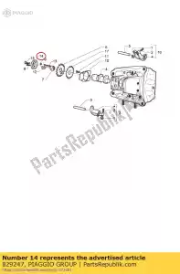 Piaggio Group 829247 decompressieklok - Onderkant