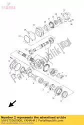 Qui puoi ordinare cam, guidare da Yamaha , con numero parte 5JW175260000: