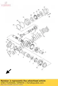 yamaha 5JW175260000 cam, guidare - Il fondo