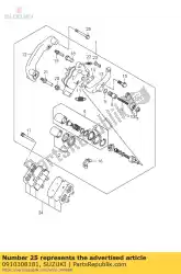 Here you can order the bolt 8x57 from Suzuki, with part number 0910308181: