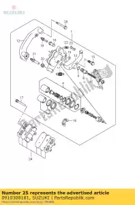 suzuki 0910308181 bolt 8x57 - Bottom side