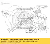 860602, Piaggio Group, roue arrière 6 