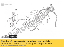 Aprilia AP8144032, Rura wlotowa pompy, OEM: Aprilia AP8144032