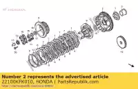 22100KFK010, Honda, comp. externo, embreagem honda vtr  vtr250 250 , Novo