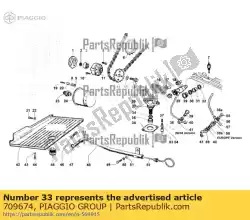 Ici, vous pouvez commander le vis à six pans creux m6x20 auprès de Piaggio Group , avec le numéro de pièce 709674: