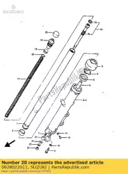 Here you can order the o ring from Suzuki, with part number 0928022011: