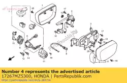 Here you can order the protector, carburetor side cover from Honda, with part number 17267MZ5300: