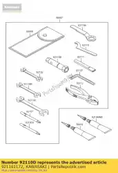 Here you can order the tool-wrench,box,16mm from Kawasaki, with part number 921101172: