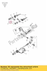 triumph T1190192 collar, detent arm - Bottom side