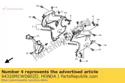 set illust, * r157 * van Honda, met onderdeel nummer 64320MCWD80ZD, bestel je hier online: