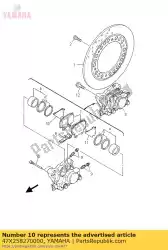 Aqui você pode pedir o calço, calibre em Yamaha , com o número da peça 47X258270000: