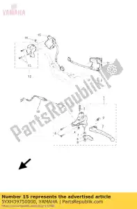 yamaha 5YXH39750000 poignée de commutateur 2 - La partie au fond