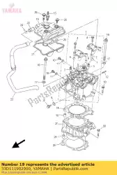 Aqui você pode pedir o tampa, cabeça do cilindro 1 em Yamaha , com o número da peça 33D111902900: