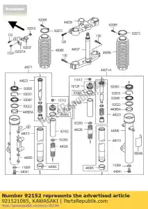 kawasaki 921521085 collar, horquilla, l = 150 vn250-a3p - Lado inferior