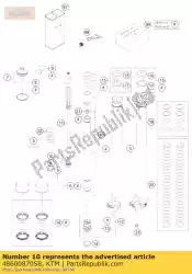 Ici, vous pouvez commander le tube à cartouche 23x330 cpl. Auprès de KTM , avec le numéro de pièce 48600870S8: