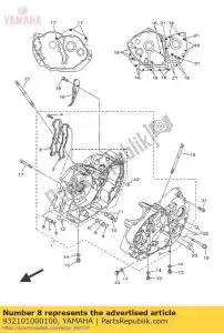 yamaha 932101000100 joint torique - La partie au fond