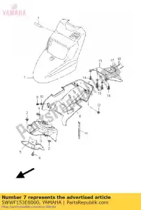 yamaha 5WWF153E0000 emblème yamaha - La partie au fond