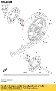 suzuki 0926222049 cojinete, buje delantero - Lado inferior