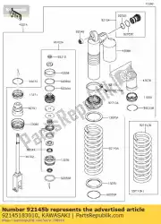 Tutaj możesz zamówić 01 spr?? Yna tylnego amortyzatora k=56n/mm blk od Kawasaki , z numerem części 92145183010: