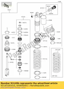 kawasaki 92145183010 01 spr??yna tylnego amortyzatora k=56n/mm blk - Dół