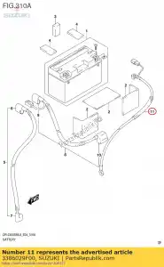 suzuki 3386029F00 fil, batterie mi - La partie au fond