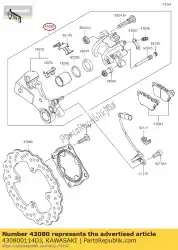 Aqui você pode pedir o caliper-sub-assy, ?? Rr, blac zx636 em Kawasaki , com o número da peça 430800114DJ: