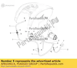 Qui puoi ordinare valvola di pressione da Piaggio Group , con numero parte AP8104614: