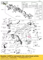 110571707, Kawasaki, 01 staffa, parafango rr kawasaki  1000 2019 2020 2021, Nuovo