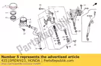 43510MEW923, Honda, sous-ensemble de cylindre., rr. maître honda nt 700 2006 2007 2008 2009 2010, Nouveau