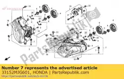 Here you can order the no description available at the moment from Honda, with part number 33152MJG601: