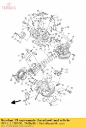 Qui puoi ordinare staffa, coperchio testata da Yamaha , con numero parte 4TR111520000: